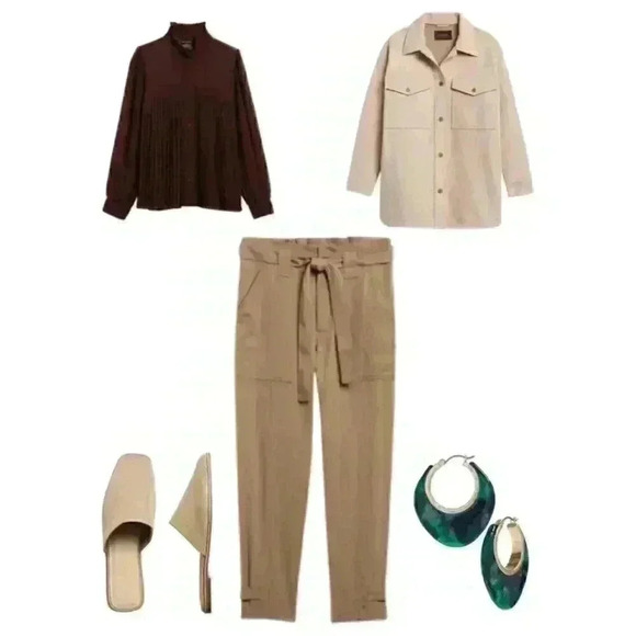 Banana Republic Chiffon Pleated Blouse - Picture 8 of 12